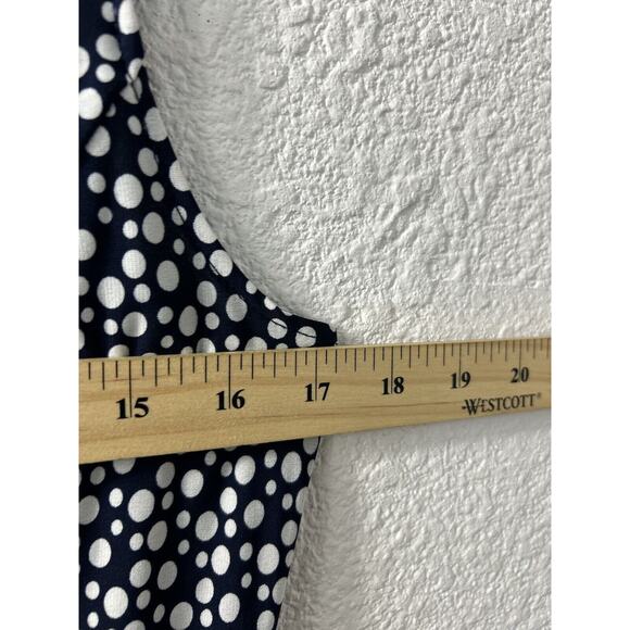 Donny and‎ Nicole Womens Blue Dress Size M Polka Dots - Picture 4 of 8